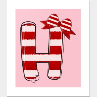 Letter H (Christmas Alphabet) Posters and Art